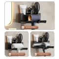 Hair Dryer Holder Wall Dryer Cradle Straightener Stand Hairdryer Organizer Box Toilet Blower Holder Shelf Bathroom Accessories.