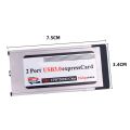 (New) high-speed dual 2 Port USB 3.0 express card 34mm slot express card PCMCIA converter adapter for laptop notebook.