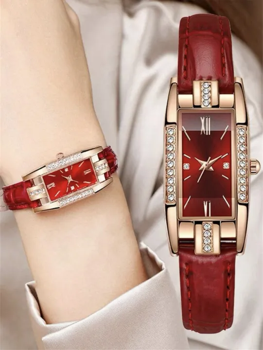Vintage%20Square%20Women's%20Quartz%20Watch%20Leather%20Straps%20Wristwatch%20Water%20Resistant%20Watches%205pcs%20for%20Ladies%20and%20Girls%20-%20Image%205