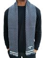 Black And Grey Winter Woolen Scarf, Soft Muffler Stylish Fashion Scarf For Men And Women. 