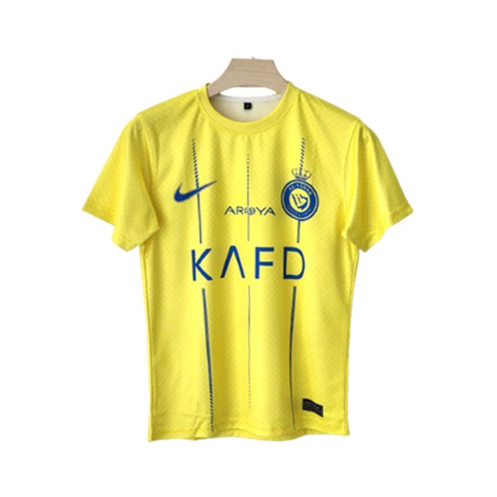 Al-Nassr FC Home Shirt 23-24 High Quality Soccer Jersey Fan Edition Playing Cristiano Ronaldo Portuguese footballer in Saudi Arabia League