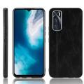 For Vivo V20SE - Luxury Artificial Vintage Leather Cover Soft Skin Phone Case.