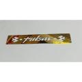 Pulsar single and twin Disc Name Plate Stainless Steel Logo- Bike Number Plate Metal Logo Golden Colour. 