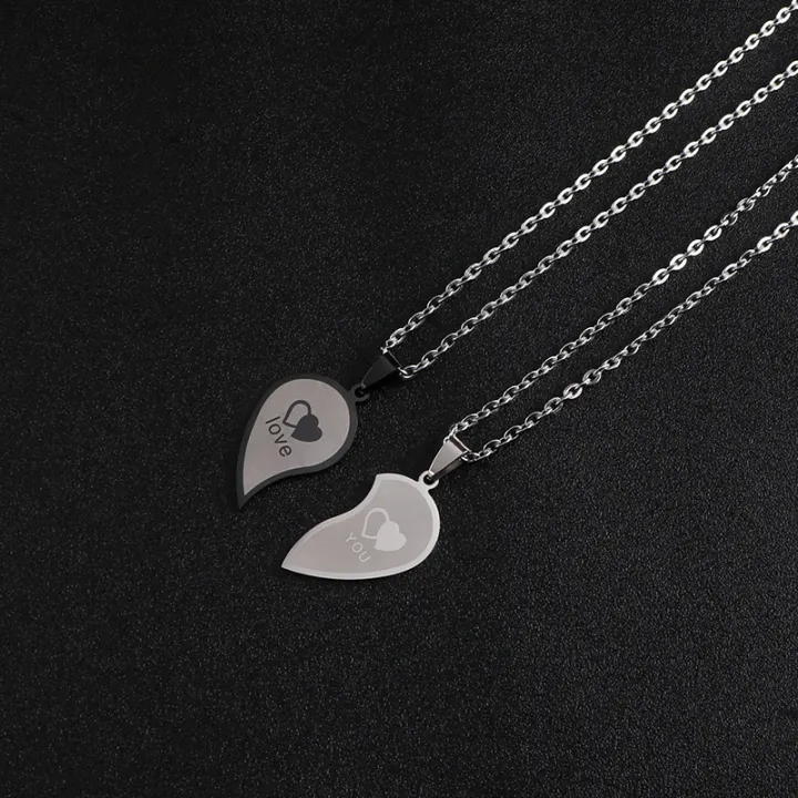 Couples%20Peach%20Heart%20Shape%20Necklaces%20Splicing%20Stainless%20Steel%20Engraved%20Love%20Pendants%20Necklace%20for%20Women%20Girls%20Valentine's%20Day%20Jewelry%20Gift%20Qoddess%20-%20Image%205