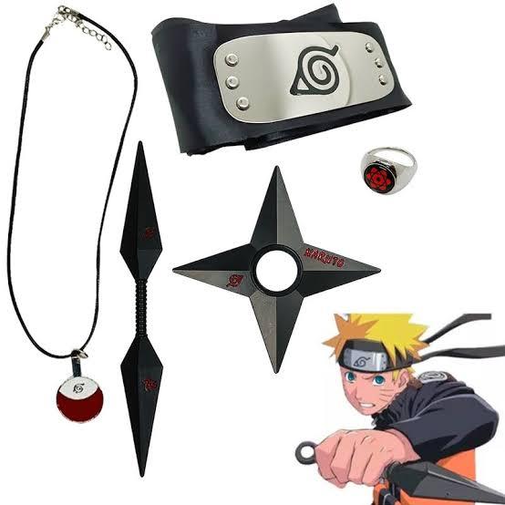Kit Naruto Accessories  Kunai Shuriken Bandana Head Band Toy