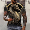 Men's Dragon T-shirt Fashion 3d Printed T Shirt Animal Pattern Short-sleeved Oversized Streetwear Tees Summer Casual Men's Tops Dislikelike.