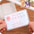 2Pcs Transparent Cover Silicone Plastic-Cardholder Case Protect Cards Student Cardholder. 