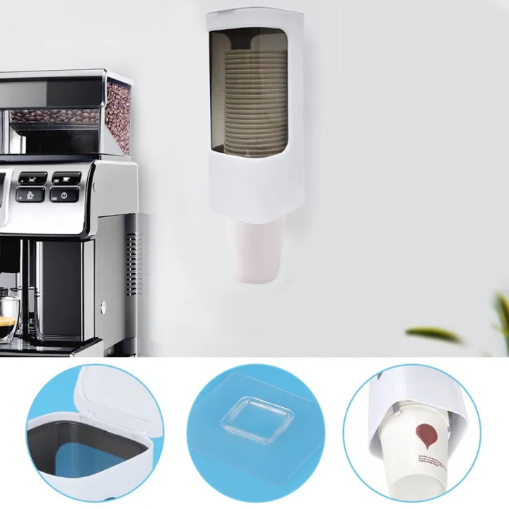 2X%20Cup%20Dispenser,%20Pull%20Type%20Water%20Cooler%20Cup%20Holder%20Cups,%20Wall%20Mount%20Bathroom%20Disposable%20Cup%20for%20Home%20Office%20Hospital-A%20-%20Image%205