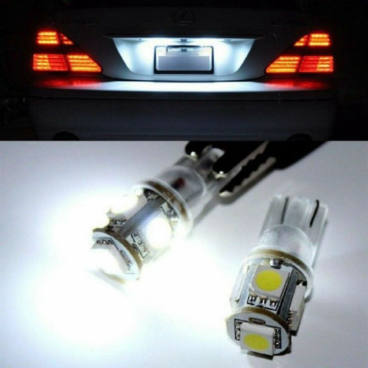 20Pcs%20Super%20White%20T10%20Wedge%205-SMD%205050%20LED%20Light%20Bulbs%20W5W%202825%20158%20-%20Image%205