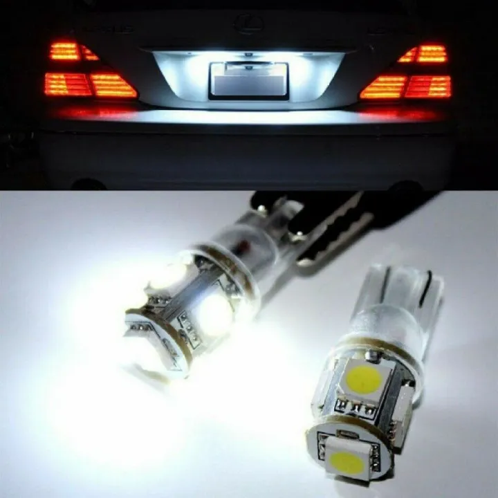 20Pcs%20Super%20White%20T10%20Wedge%205-SMD%205050%20LED%20Light%20Bulbs%20W5W%202825%20158%20-%20Image%205