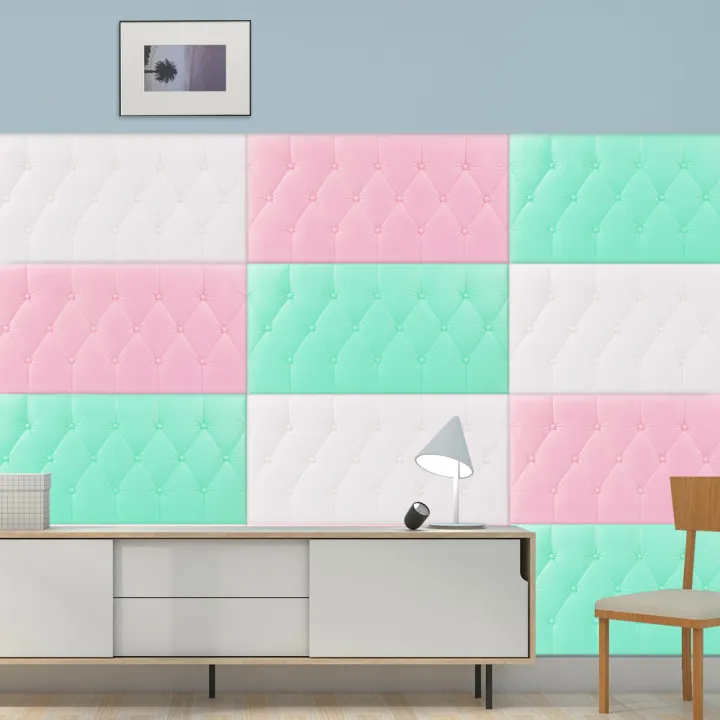 60x30cm%203D%20Foam%20Waterproof%20Self%20Adhesive%20Wall%20Sticker%20Anti-Collision%20%20Living%20Room%20Bedroom%20Soundproof%20Wallpaper%20Home%20Decoration%20-%20Image%207
