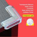 Transparent Silicone Table Corner Protector Baby Safety Anti Collision Cover 1pcs. 