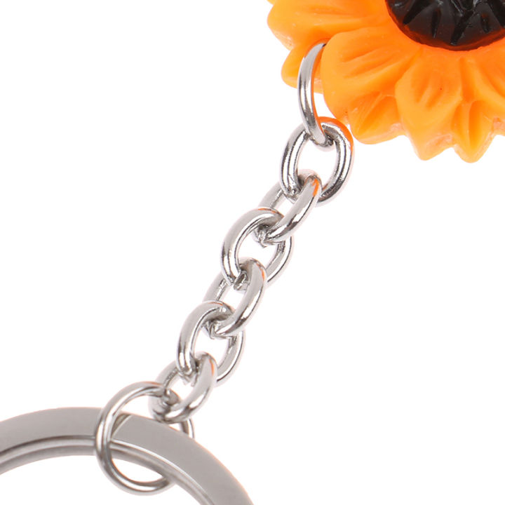 1pc%20Stainless%20Steel%20Keychain%20Sunflower%20Key%20Rings%20Woman%20Car%20Key%20Accessories%20-%20Image%206