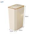 Rectangular Dustbin Small Slim Narrow Garbage Can Garbage Container Bin for Laundry Room Home 12L. 