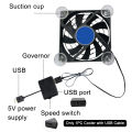 Universal Tablet Controller Gaming Fan Holder Portable Rapid Gamepad USB Phone Cooler Adjustable Radiator Black Cooling Pad.