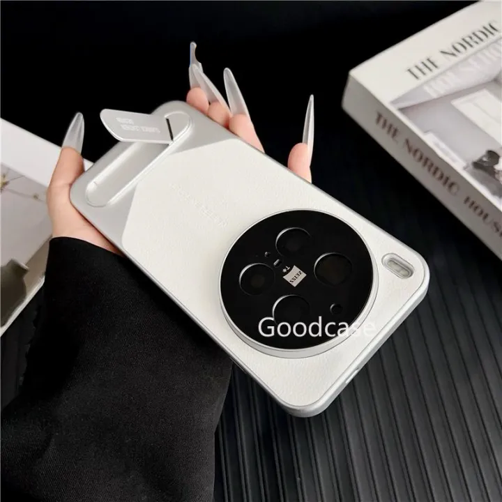Langtegei%20Casing%20For%20Vivo%20X300%20Pro%20X300Pro%20VivoX300%20Vivo%20X200%20Pro%20Ultra%205G%20Splicing%20color%20Plain%20Leather%20Phone%20Case%20Shell%20bracket%20Back%20Shockproof%20Casing%20Cover%20-%20Image%205