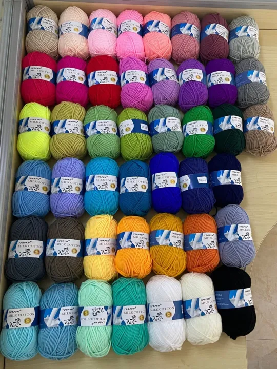 TPRPYN%201Pc=50g%2095M%20Crochet%20Yarn%20For%20Knitting%20Milk%20Cotton%20Knit%20Yarn%20Soft%20Warm%20Knitted%20Line%20Threads%20Handmade%20Needlework%20Carpet%20-%20Image%204