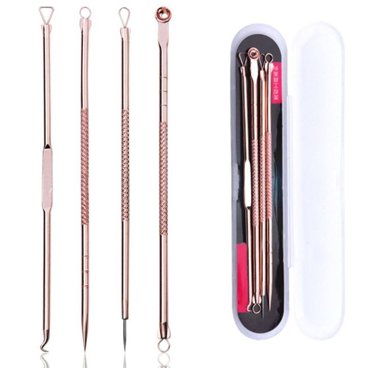 4%205%20Pcs%20Stainless%20Steel%20Blackhead%20Remover%20Tool%20Kit%20Face%20Massage%20Whitehead%20Pimple%20Spot%20Comedone%20Acne%20Extractor%20Face%20Massager%20-%20Image%207
