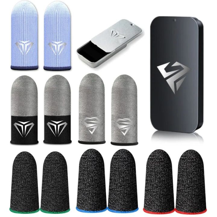 1/2pair Finger Sleeves For Gaming Thumb Finger Sleeves For Game