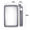 Portable Magnifier Foldable Led Magnifying Glass Lightweight Handheld Reading Aid for Elderly High Power Magnification Scratch-resistant Magnifier. 