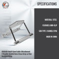 BRADOO-Multi Gym Cable Attachment V Handle Double Row Close Grip Lat Bar Bodybuilding. 