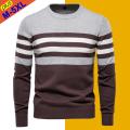 Sweater Men Pullover Cotton Striped Sweaters Male Autumn Winter Fashion Jersey Mens Sweaters Basic Boy Jumpers Plus Size 5XL.