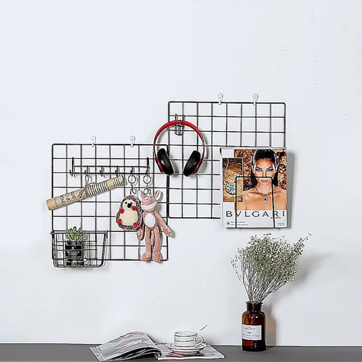Metal%20Steel%20Net%20Mesh%20Frame%20Wall%20Shelf%20Decoration%20Grid%20Decor%20Photo%20Frame%20Nordic%20Wall%20Art%20Display%20Mesh%20Storage%20Shelves%20Organiser%20-%20Image%208