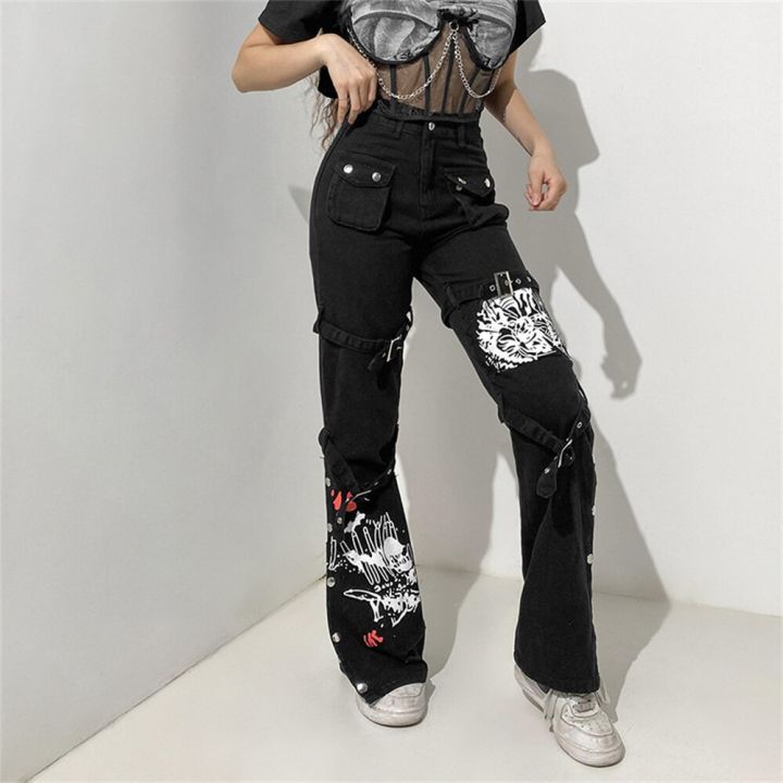 Gothic%20Cargo%20Pants%20Women%20Streetwear%20Punk%20Style%20Print%20Low%20Waist%20Jeans%20Black%20Denim%20Trousers%20Buckle%20Pockets%20Aesthetic%20Pantalones%20-%20Image%203