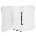 Enrich your life Fishing Lure Bait Hook Tackle Double Sided Storage Box Tan Case Clear Waterproof -- Clear / Brown. 