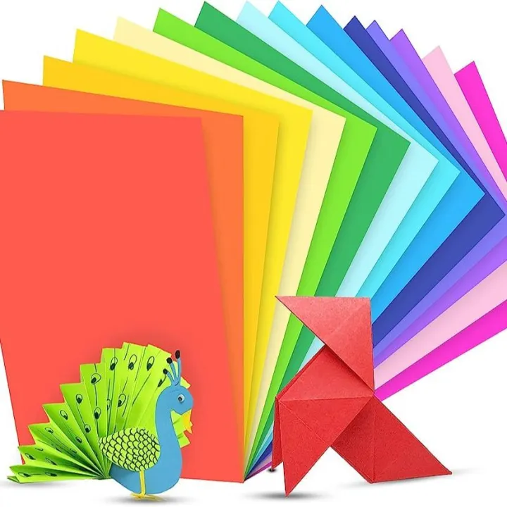 100%20Pieces%20A4%20Color%20Paper%20Handmade%20Origami%20Embossed%20Multi%20Color%20Paper%20Thin%20Scrapbook%20Paper%2010%20Colors%20Sent%20at%20Random%20-%20Image%203
