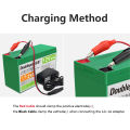 Doublepow 12V 21Ah Rechargeable Battery for 12V DC Water Pump & Solar System use (If used in solar system must have solar controller) with 1 Piece AC-DC Adapter For Charging From AC - 1 Piece. 