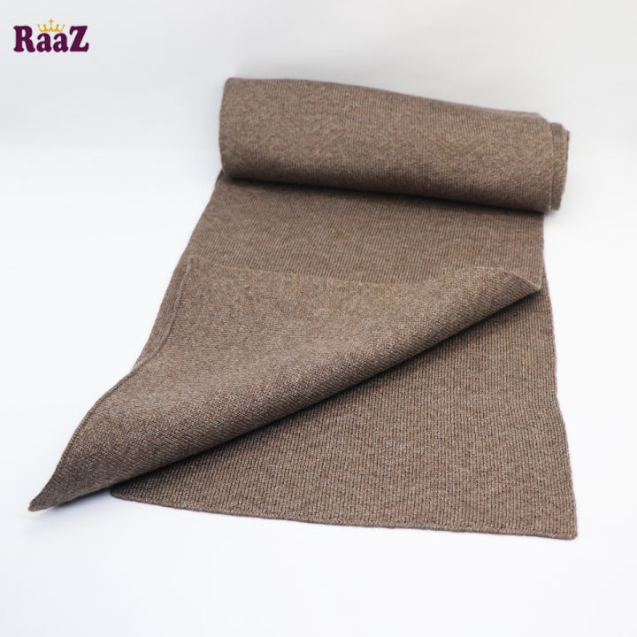 Brown%20Knitted%20Fabrics%20Zigzag%20Design%20Premium%20Scarf%20Muffler%20-%20Image%203