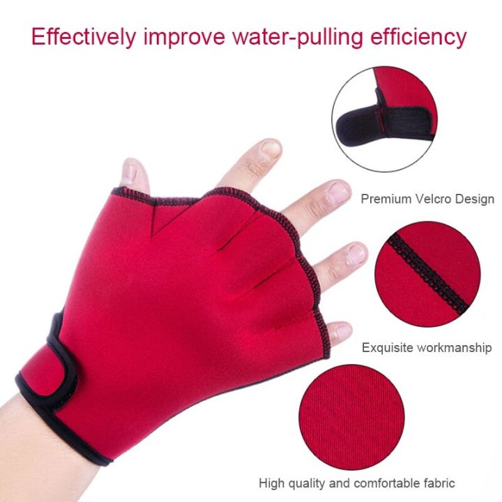 1/2PCS%20HotSwimming%20Gloves%20Aquatic%20Water%20Resistance%20Flippers%20Webbed%20Glove%20Dive%20Fit%20Paddle%20Training%20Gloves%20-%20Image%204