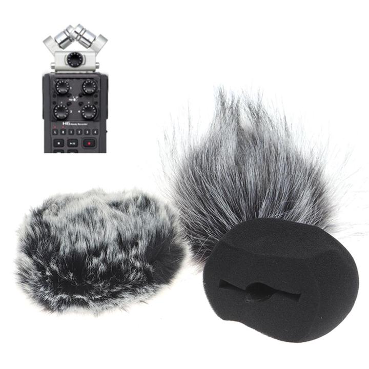 1Pc Foam Mic Wind Cover Furry Windscreen Muff For ZOOM H5 H6 Recorder Microphone Creek