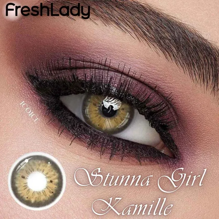 New%20Freshlady%20Stunna%20Girl%20Kamille%20Color%20Contact%20Lens%20With%20Regular%20Kit%20Box%20For%20Men%20&%20Women/Unisex.New%20Fashion%20Eye%20Exclusive.%20Freshlady%20Stunna%20Girl%20Series.%20#kamille%20-%20Image%202