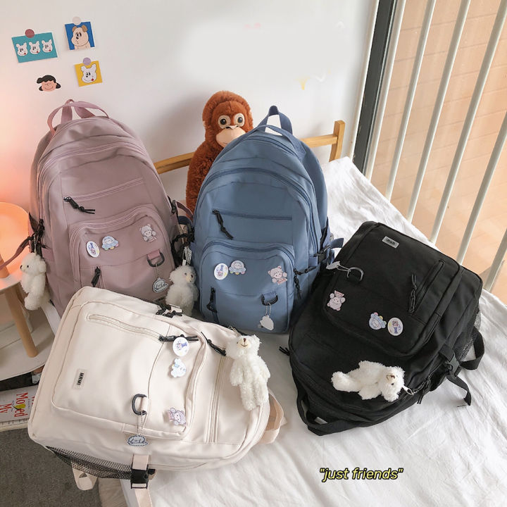 Multi-pocket%20Aesthetic%20Backpack%20Casual%20Student%20Knapsack%20Adjustable%20Strap%20Large%20Capacity%20Boy%20Girl%20Rucksack%20for%20High%20School%20-%20Image%205