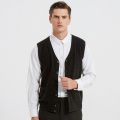 pocket vest cardigan men sweater fashion black top clothing for mens sweaters coat gilet fall vintage v neck winter man jacket.