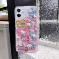 Cute Sanrio Hello Kitty Phone Cases for iPhone 15 14 Pro Max Plus Soft Shell 13 12 11 Mini X XS XR 8 7 Plus Se 2 Fall Prevention.