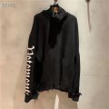 VETEMENTS Gothic Logo Hoodie 20FW Men Women Sleeves Woven White Letter Mark Vetements Turtleneck 1:1 VTM Sweatshirts-Type 6.