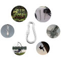 Multifunctional 304 Stainless Steel Spring Snap Carabiner Quick Link Lock Ring Hook Snap Shackle Chain Fastener Hook Demoo.