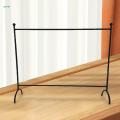 Doll Furniture Doll Dress Rack Iron Clothing Hanging Garment Rack Doll Garment Rack Doll Clothes Storage Rack for 1/6 1/12 Scale Photo Props. 