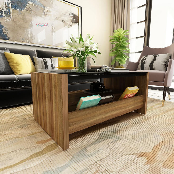 Full%20Glass%20Tea%20Table%20With%202%20Drawers%20Simple%20Design%20Engineering%20Wood%20Coffee%20Table%20with%20glass%20top%20for%20Home%20&%20Office%20-%20Image%205