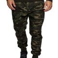 Men Solid Color Elastic Waistband Drawstringckets Sports Pants Gym Training Pants Running Trousers. 