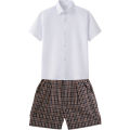 Shenzhen primary and secondary school students dress shirt set school uniform class uniform customization. 