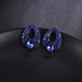 Blue Earrings Crystal Style Dangle Earrings For Women Girl By Top 10 Mart. 