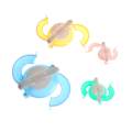 4pcs Pompom Maker Fluff Ball Weaver Needle Knitting Wool Tool Craft.