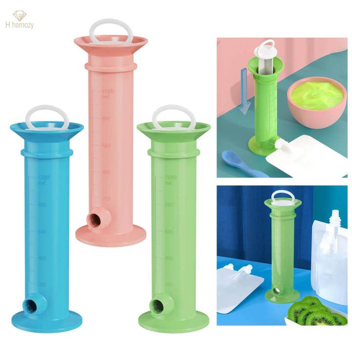Snack Pouches Fruit Puree Pouch Filling Station for Kids Baby Boys