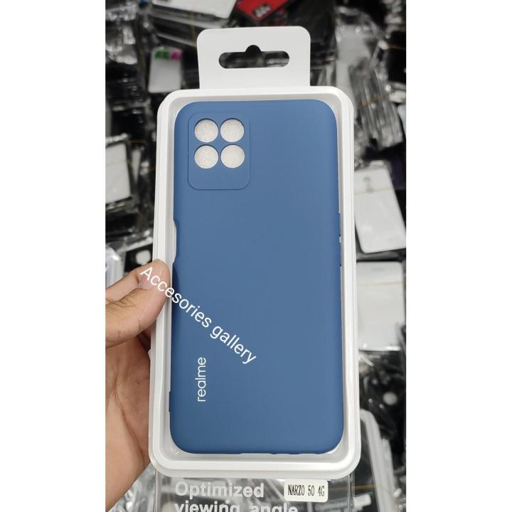 For Realme Narzo 50 4G Silky And Soft - Touch Finish With Camera Production Soft SILICONE COVER