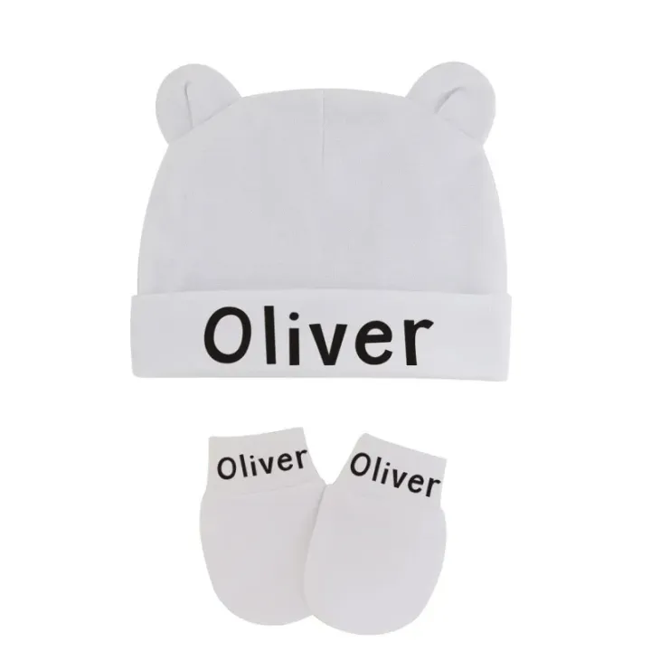 Custom%20Name%20Newborn%20Baby%20Cotton%20Beanies%20Hospital%20Hat%20and%20Mittens%20Set%20Solid%20Candy%20Color%20Stretchy%20Infant%20Warm%20Cap%20Gloves%200-1%20Years%20-%20Image%203