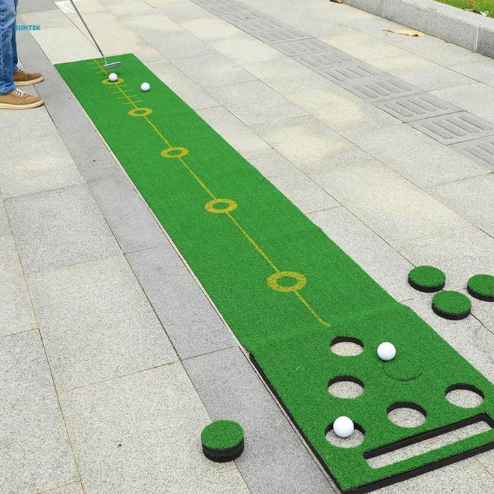 Golf Training Hitting Pad Trainer Swing Batting Exerciser Golf Putting Practice Mat for Office Indoor Outdoor Home Beginners